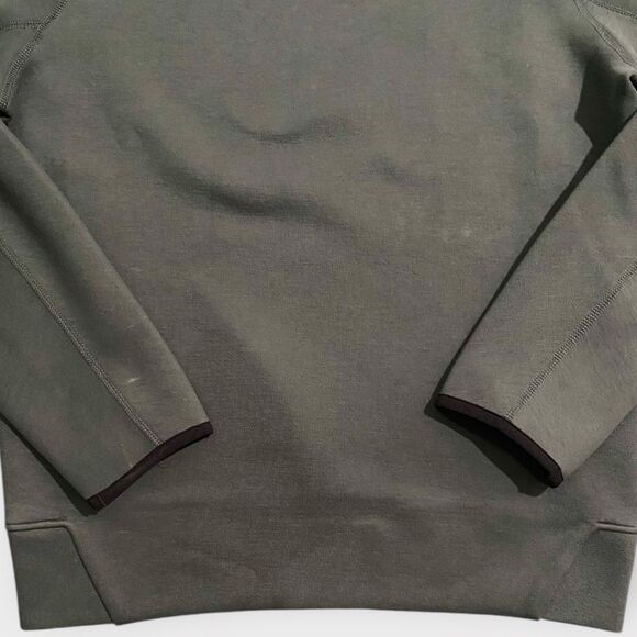 Nike Sportswear Tech Fleece Crewneck Pullover Green Sweatshirt Mens size Small - Picture 6 of 10